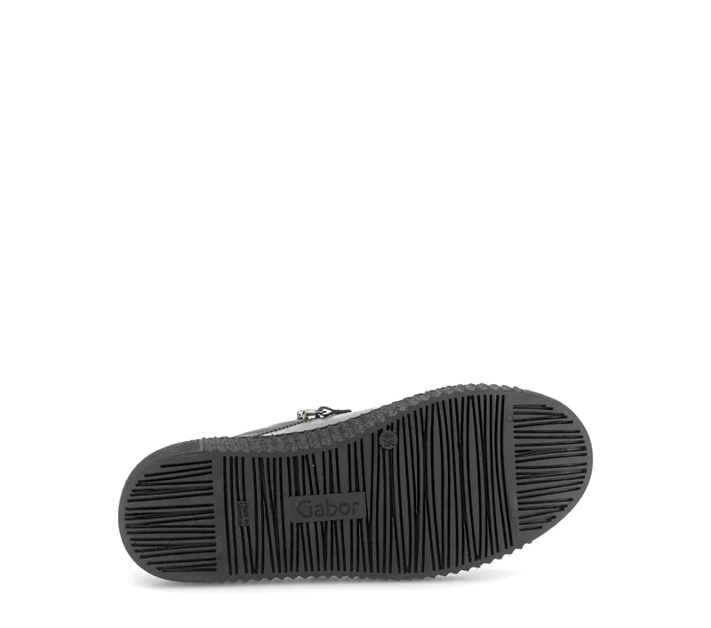 Baskets noires en cuir verni