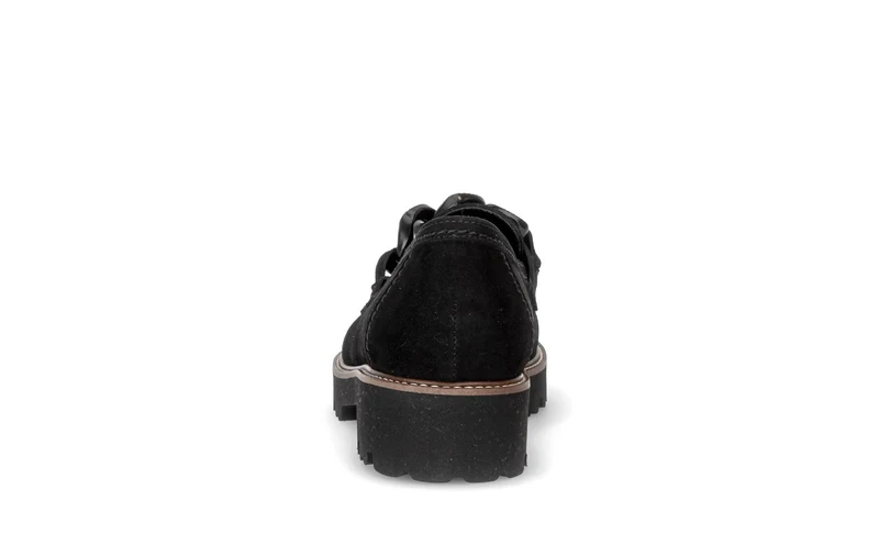 Mocassins noirs en cuir velours