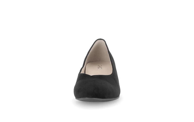 Escarpins noirs en cuir velours
