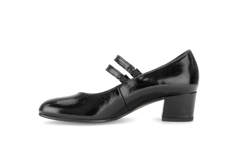 Escarpins noirs en cuir verni