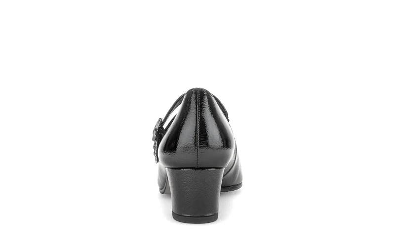Escarpins noirs en cuir verni