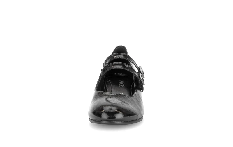 Escarpins noirs en cuir verni
