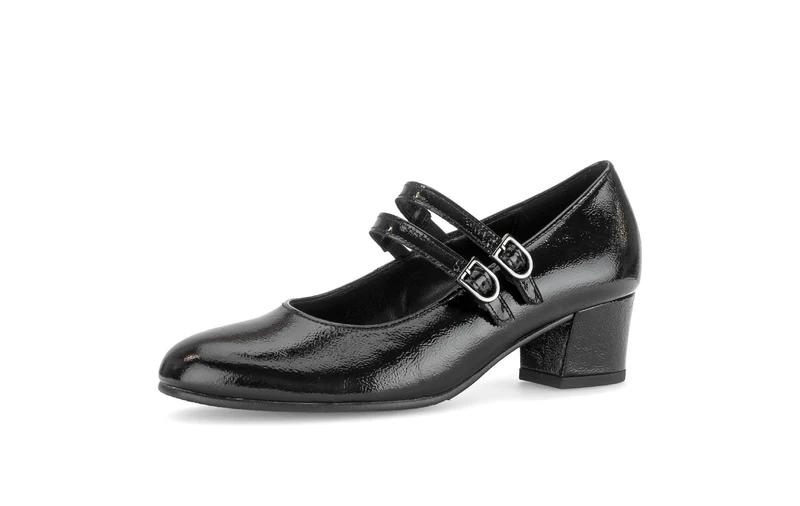 Escarpins noirs en cuir verni