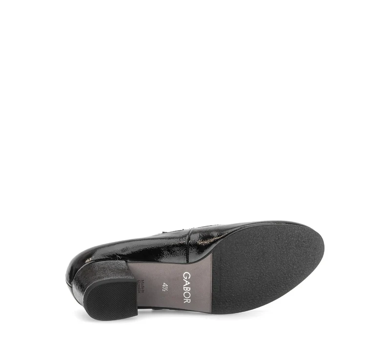 Escarpins noirs en cuir verni