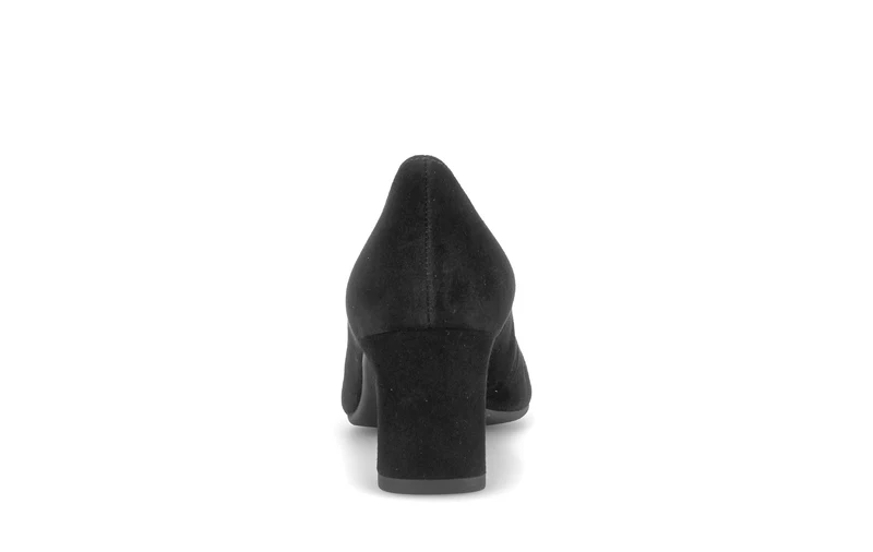 Escarpins noirs en cuir velours