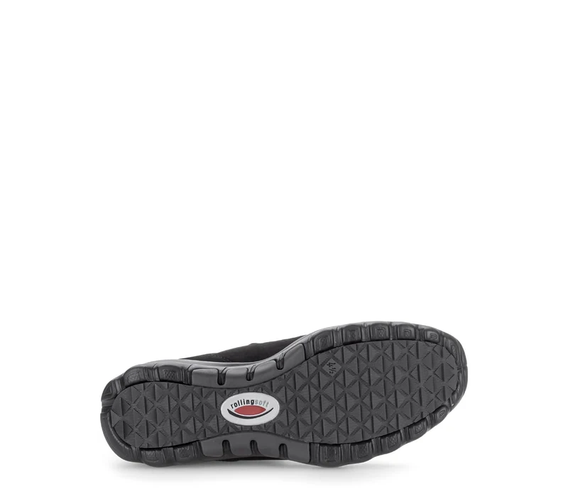 Baskets montantes noires en cuir nubuck