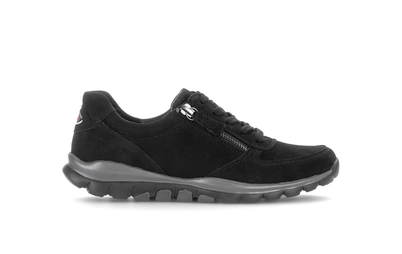 Baskets noires en cuir nubuck