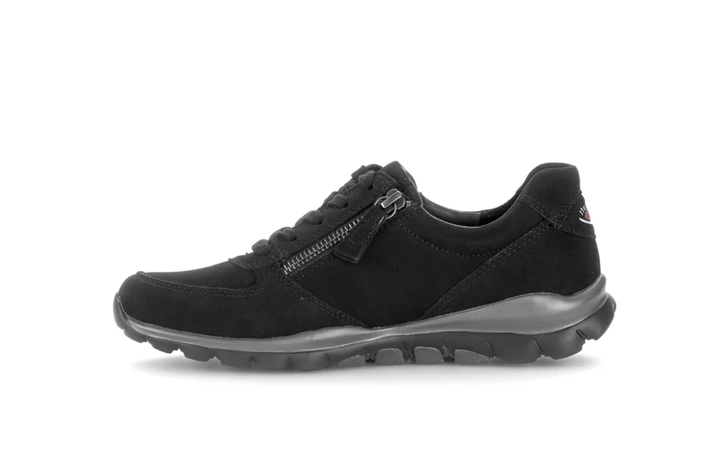 Baskets noires en cuir nubuck