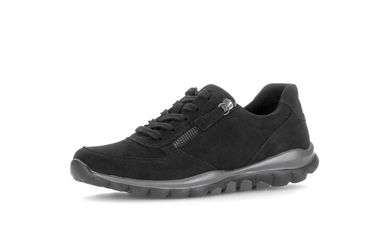 Baskets noires en cuir nubuck