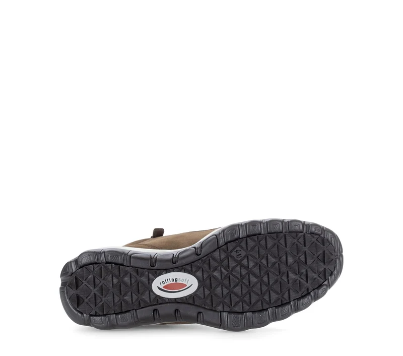 Baskets montantes cognac en cuir nubuck