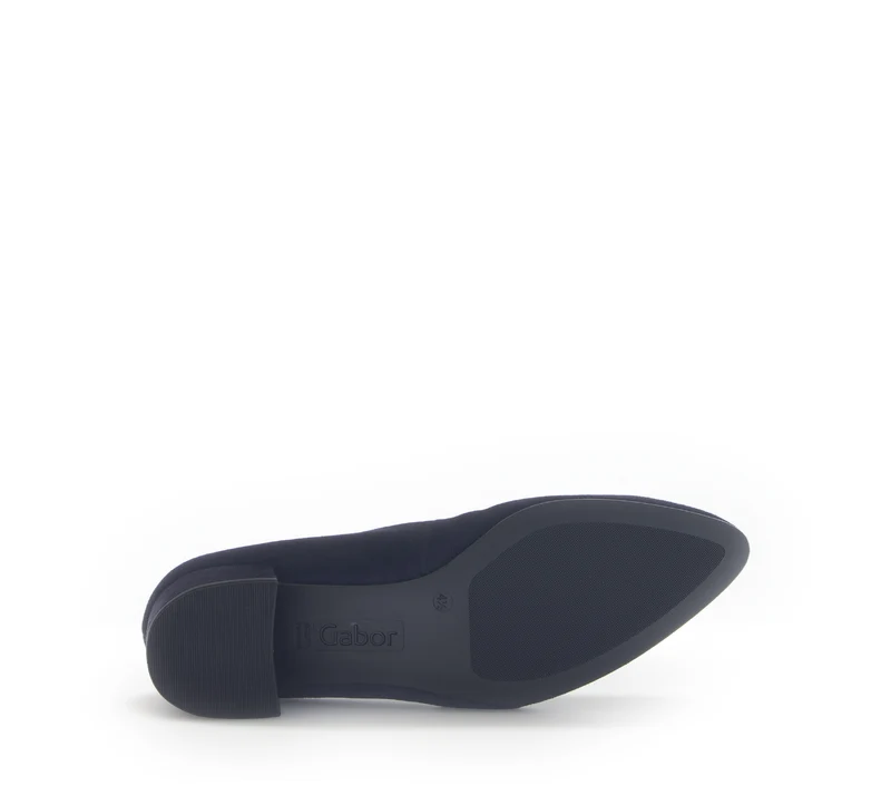 Escarpins bleus en cuir velours