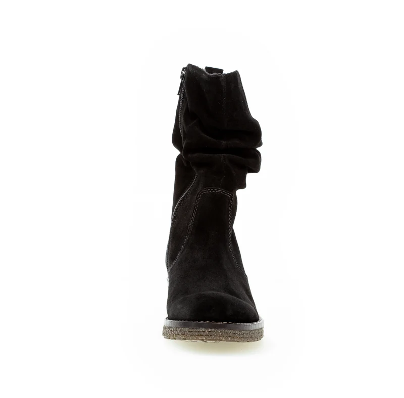Bottines noires en suède