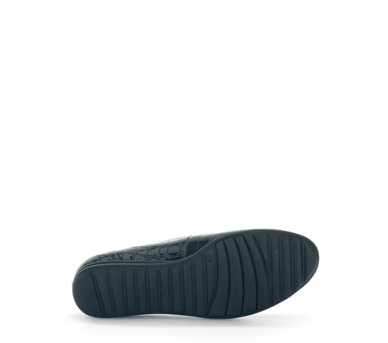 Ballerines noires vernies effet reptile