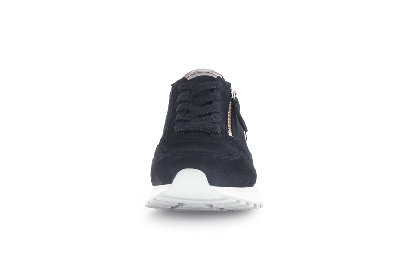 Baskets bleues en cuir