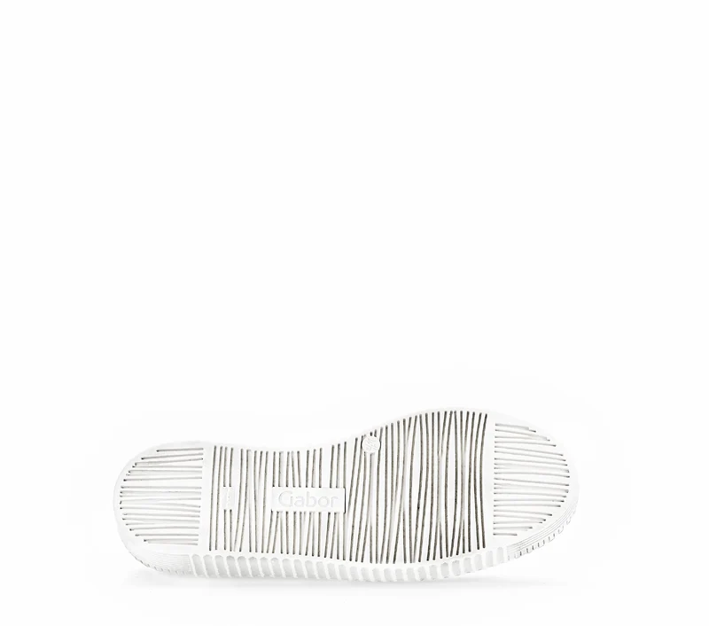 Baskets blanches en cuir lisse