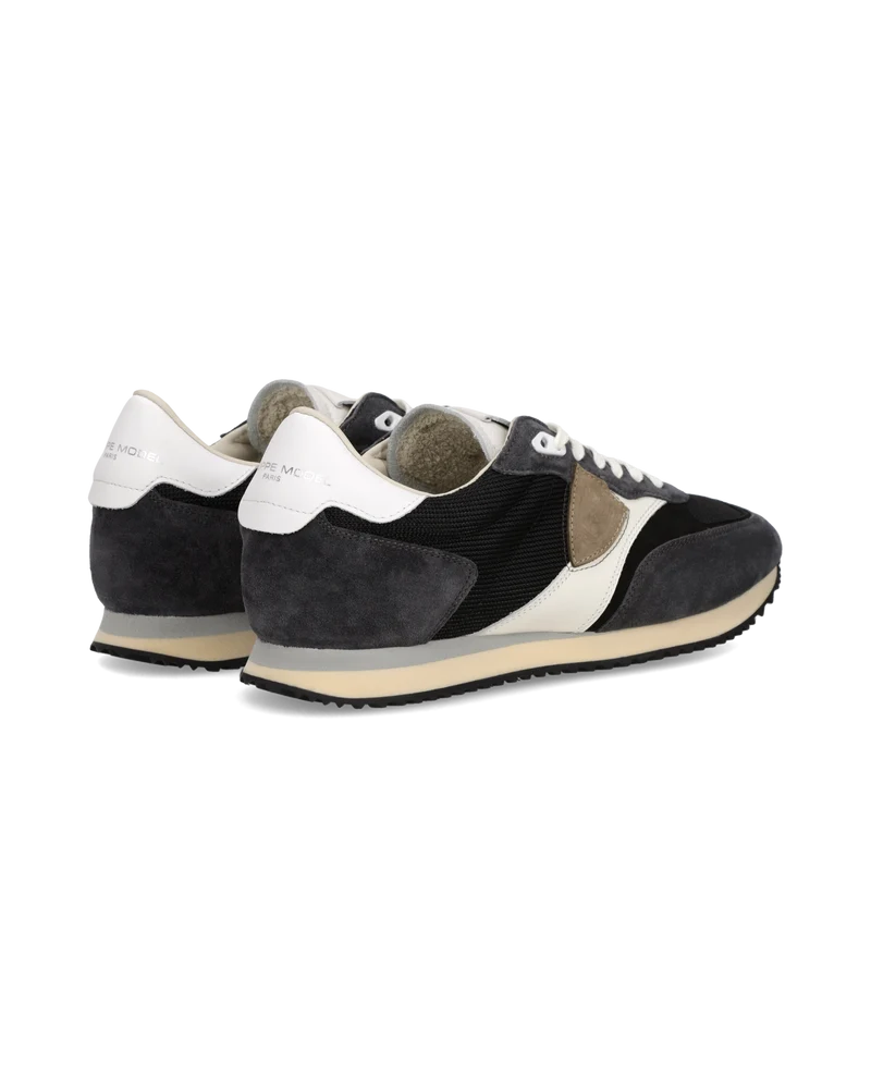 Sneakers Blville Men, Black White Beige