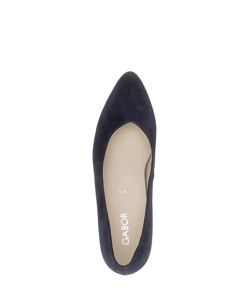 Escarpins bleus en cuir velours