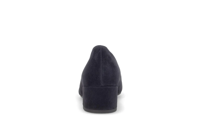 Escarpins bleus en cuir velours