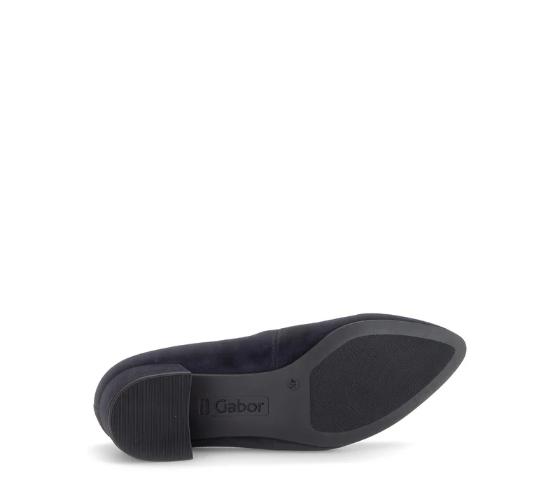 Escarpins bleus en cuir velours