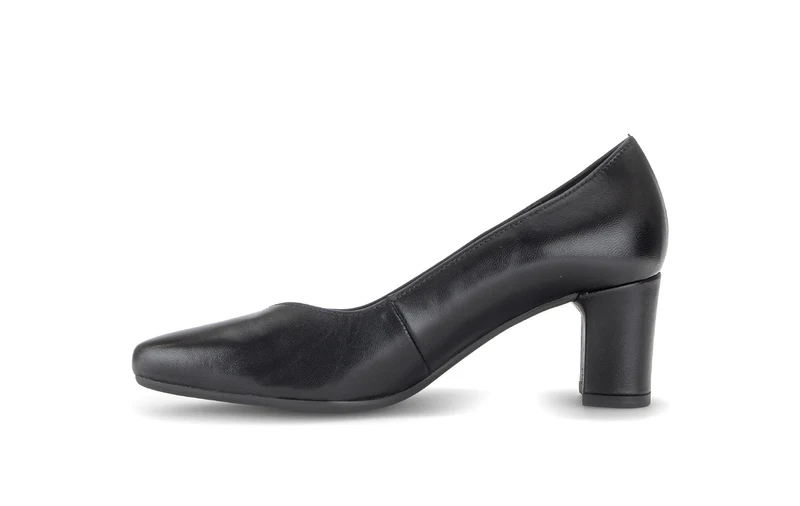 Escarpins noirs en cuir lisse