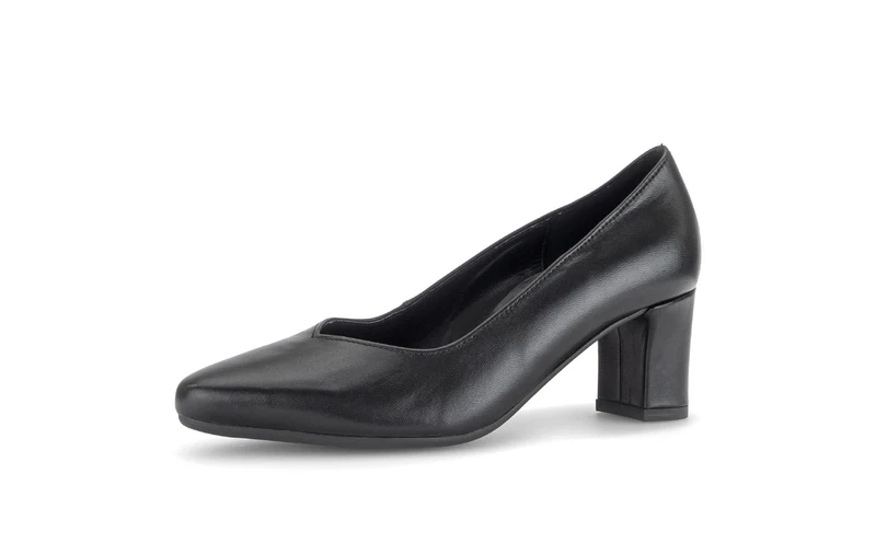 Escarpins noirs en cuir lisse