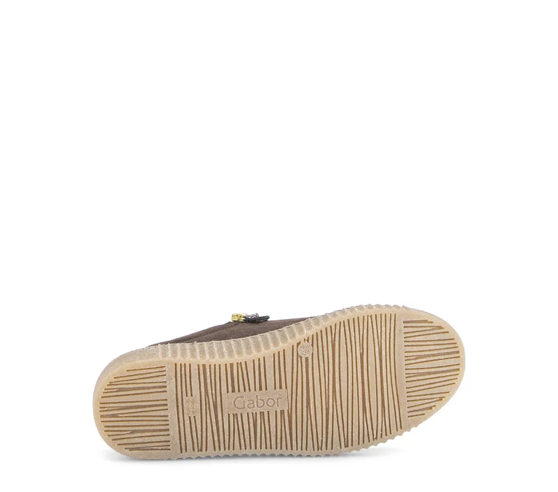 Baskets marron en cuirs combinés