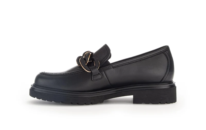 Ballerines noires en cuir lisse