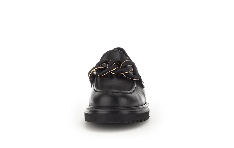 Ballerines noires en cuir lisse