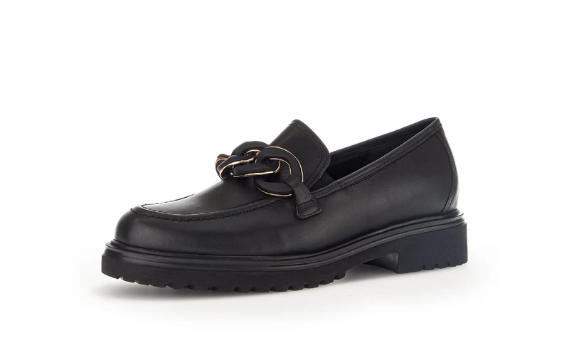 Ballerines noires en cuir lisse