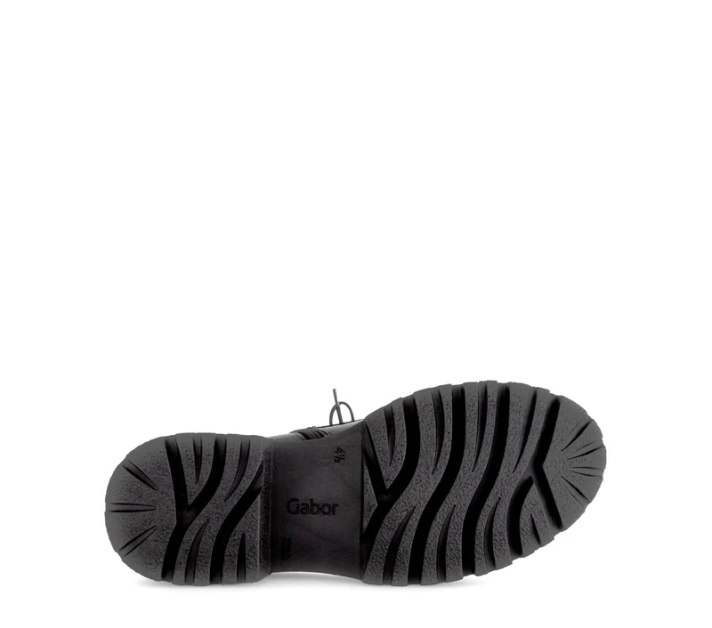 Bottines noires en cuir verni
