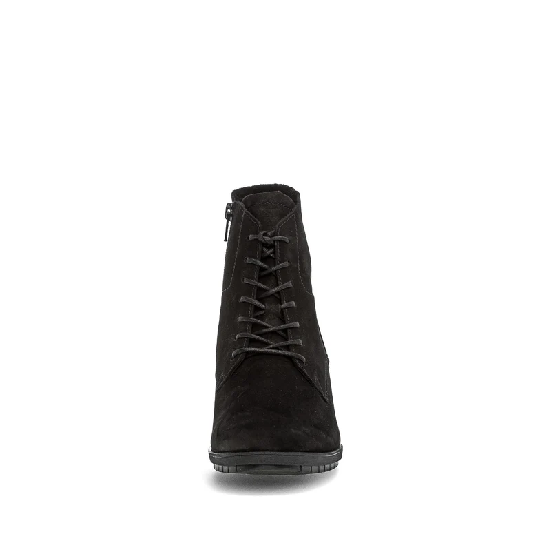 Bottines noires en cuir nubuck