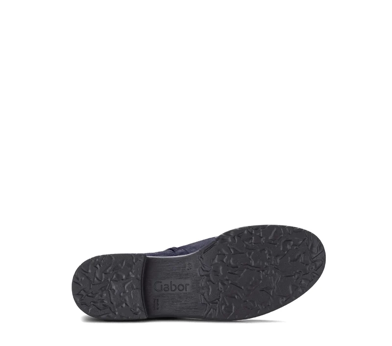 Bottines bleues en cuir velours
