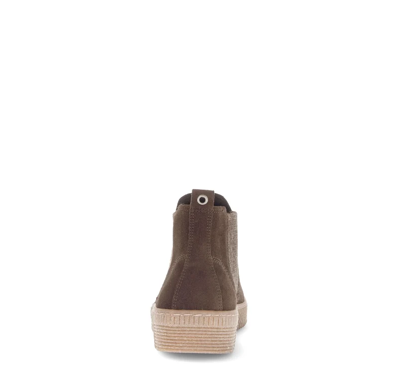 Bottines chelsea marron en daim