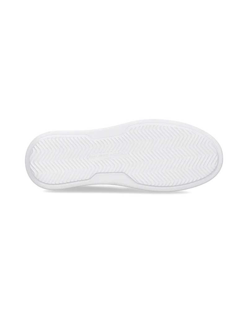 Sneakers Temple Men, White Burgundy