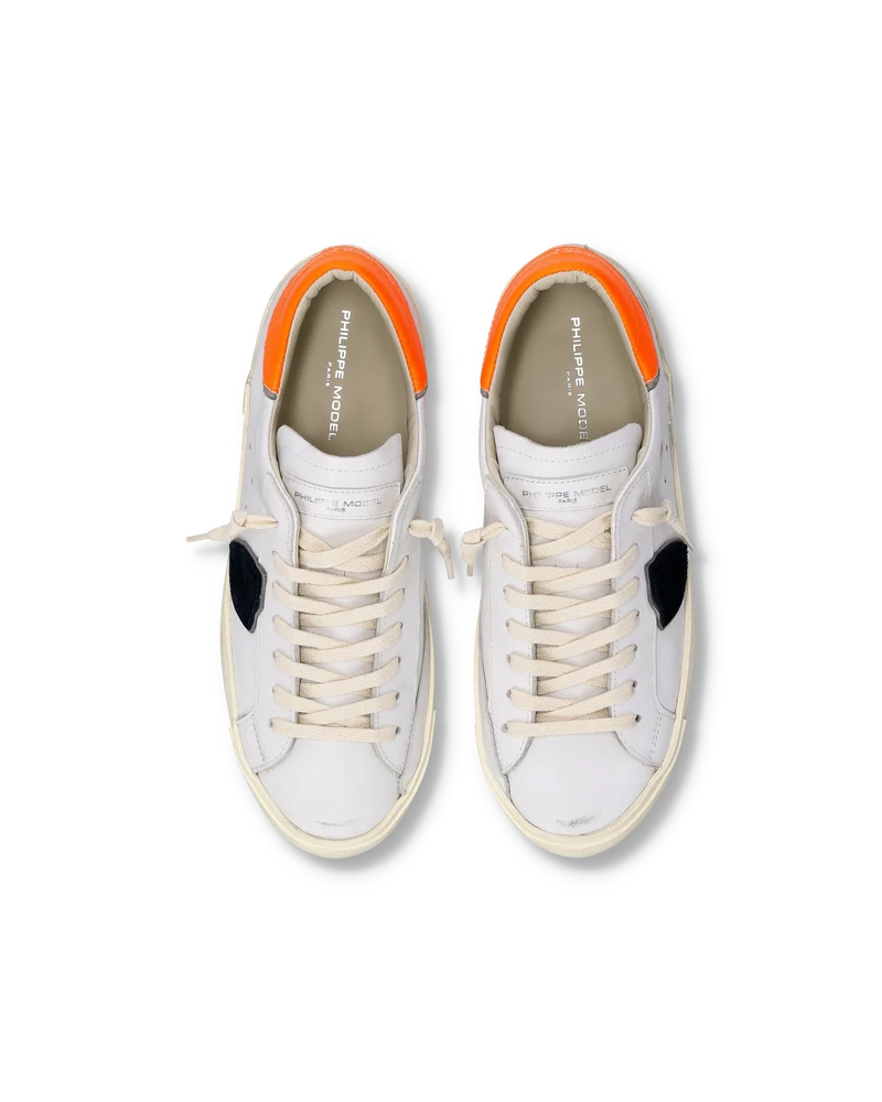 Sneakers Prsx Men, White Orange