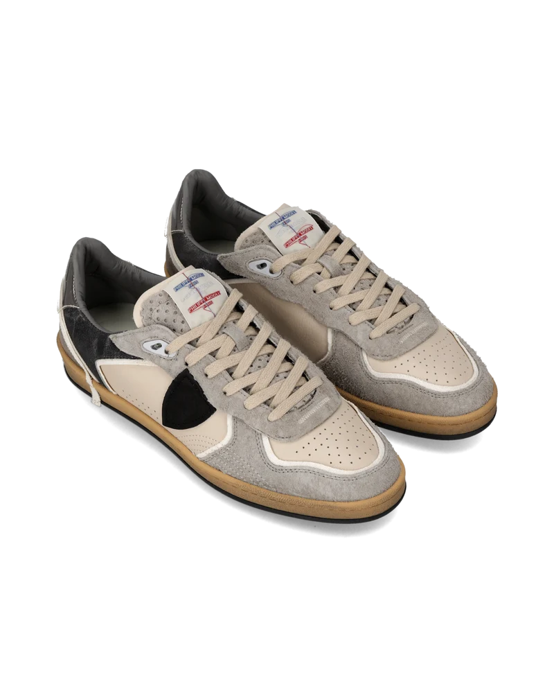 Sneakers Pgal Men, Milk Beige Anthracite Grey