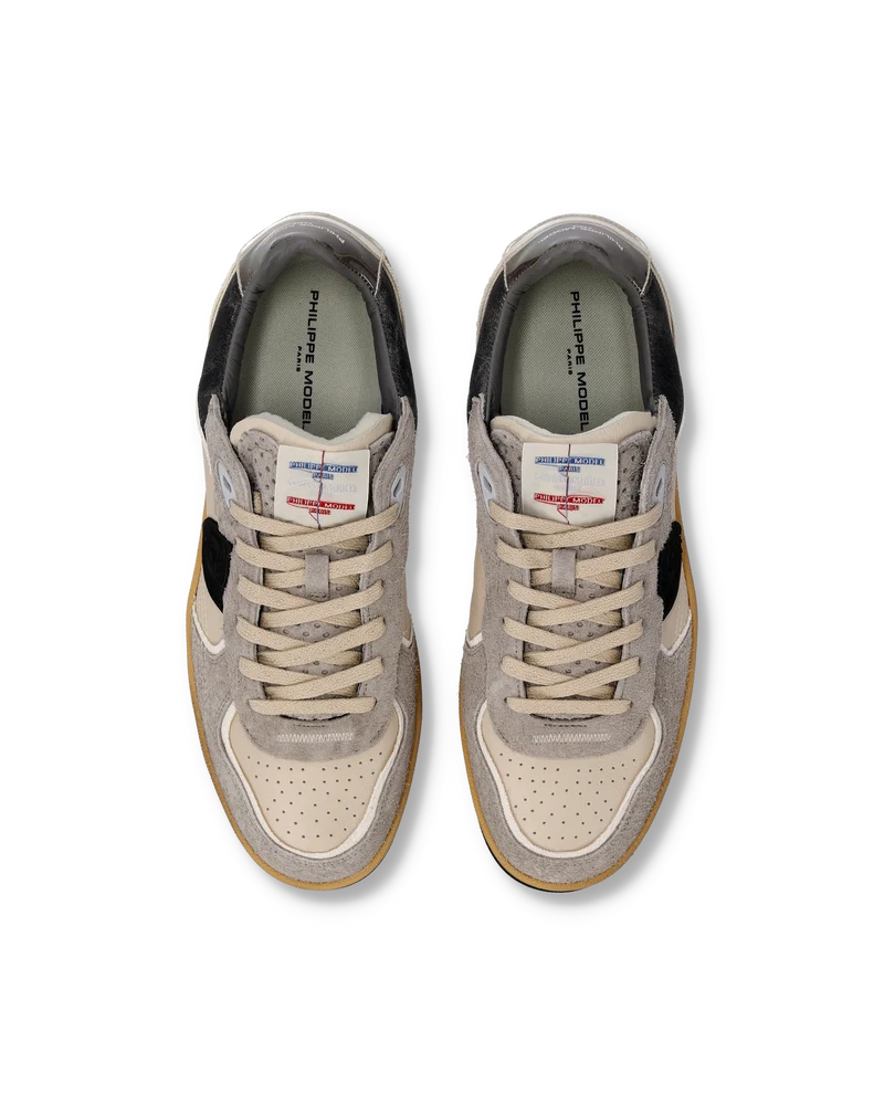Sneakers Pgal Men, Milk Beige Anthracite Grey