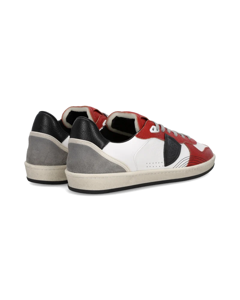 Sneakers Pgal Men, White Red Black