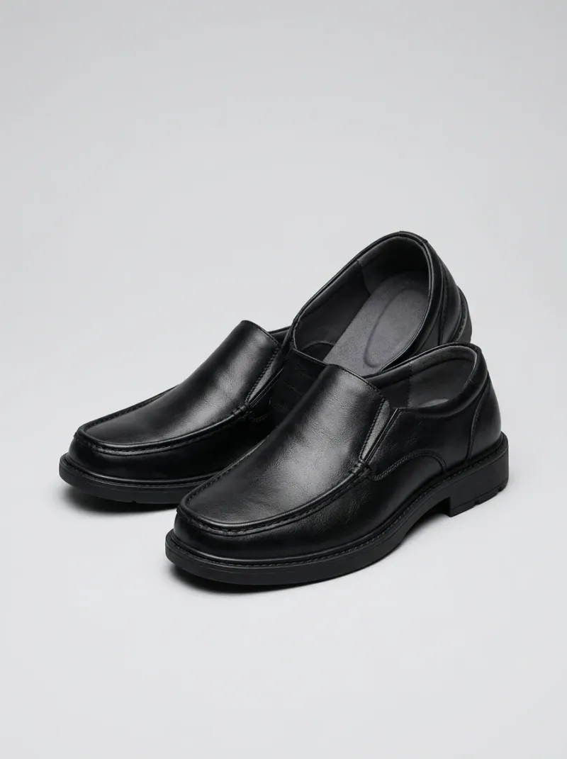 Mocassin cuir synthétique homme travail semelle épaisse