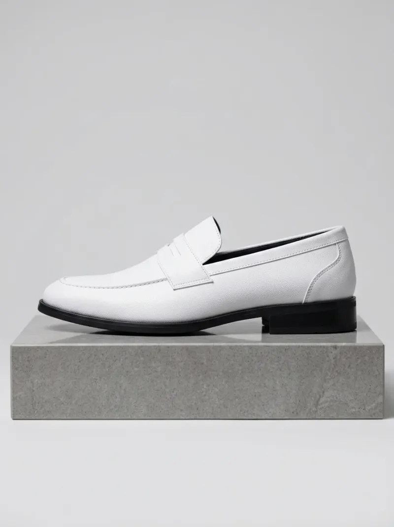 Mocassin cuir synthétique formel homme cérémonie
