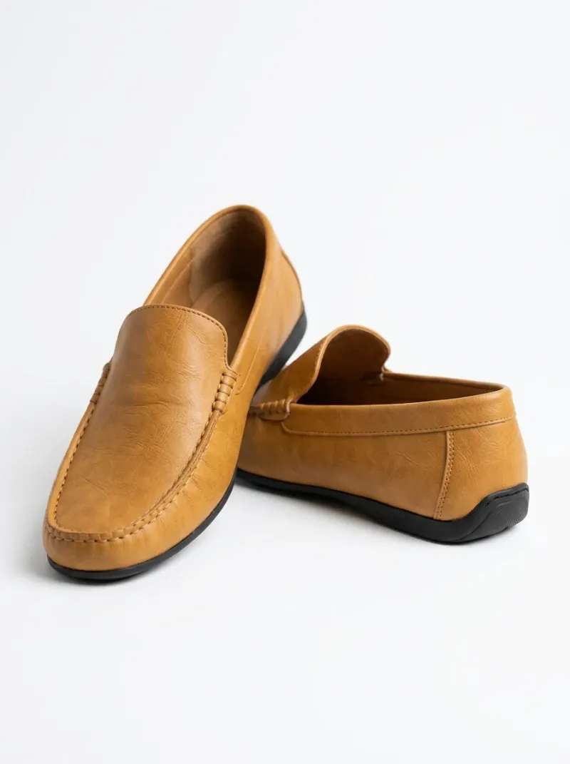 Mocassin cuir synthétique respirant décontracté homme
