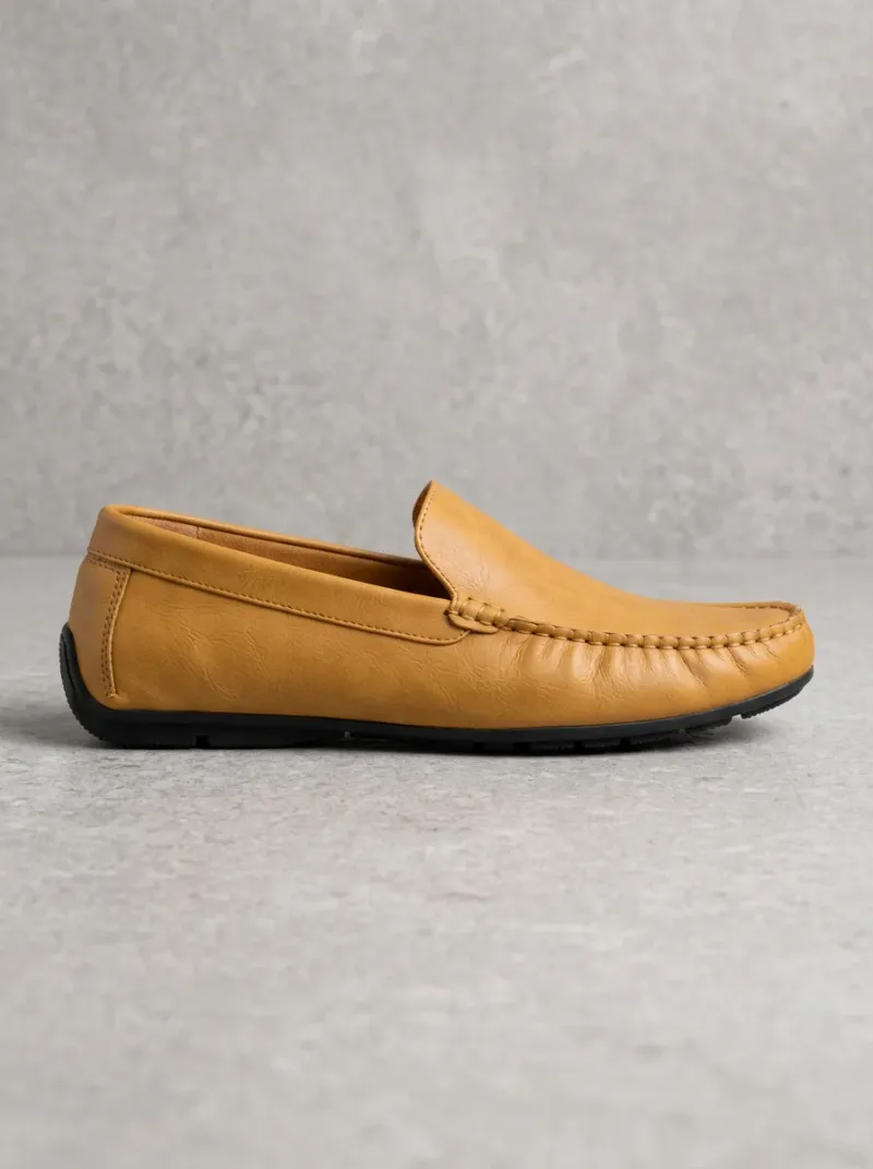 Mocassin cuir synthétique respirant décontracté homme