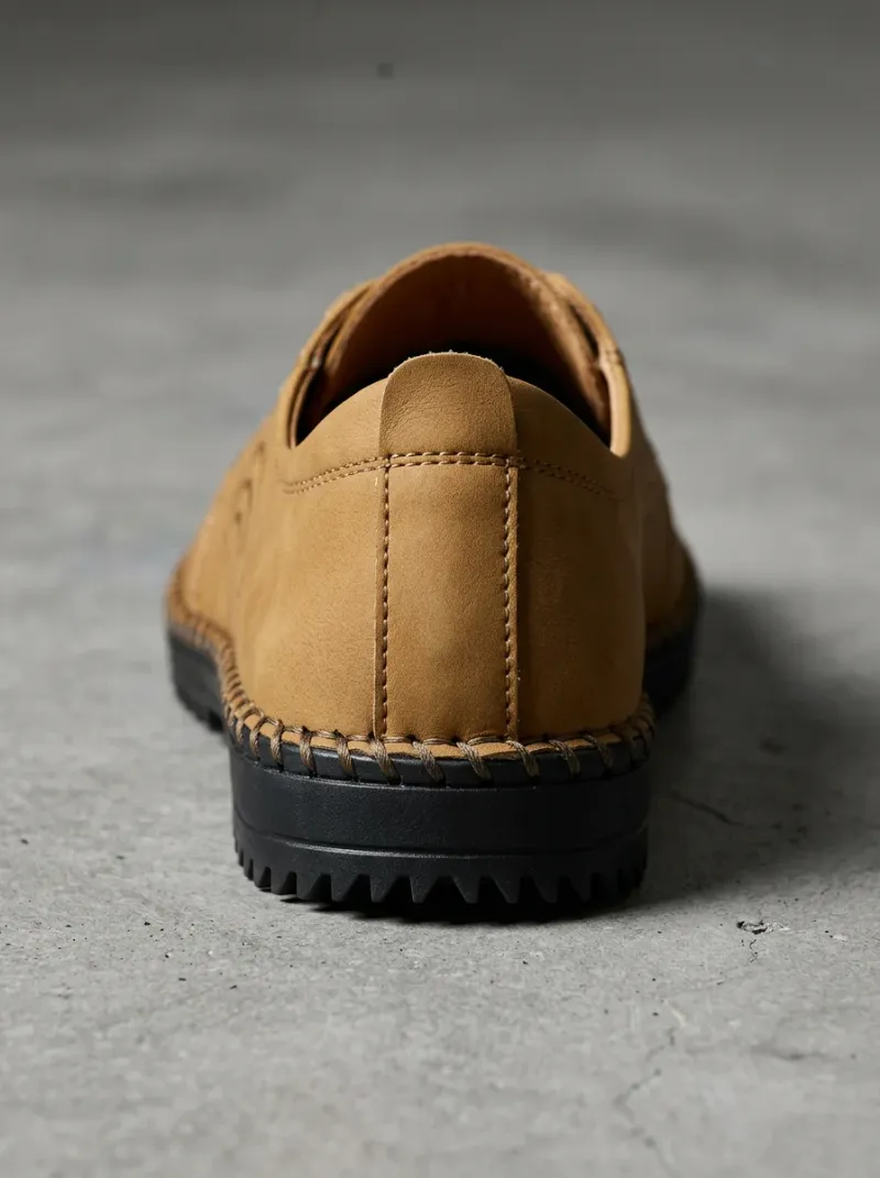 Mocassin cuir synthétique orthopédique homme quotidien