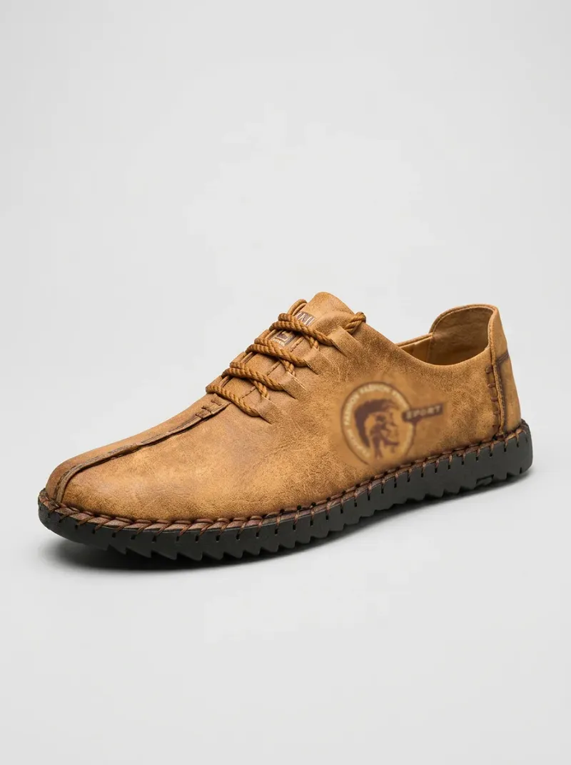 Mocassin cuir synthétique orthopédique homme quotidien