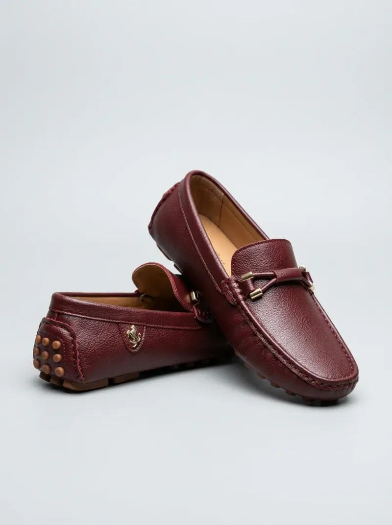Mocassin cuir synthétique homme style urbain léger