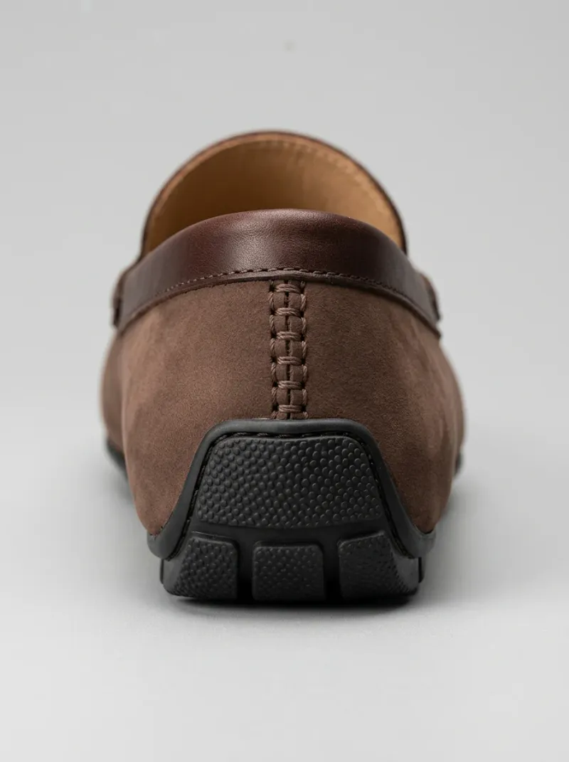 Mocassin cuir respirant glands homme style vintage