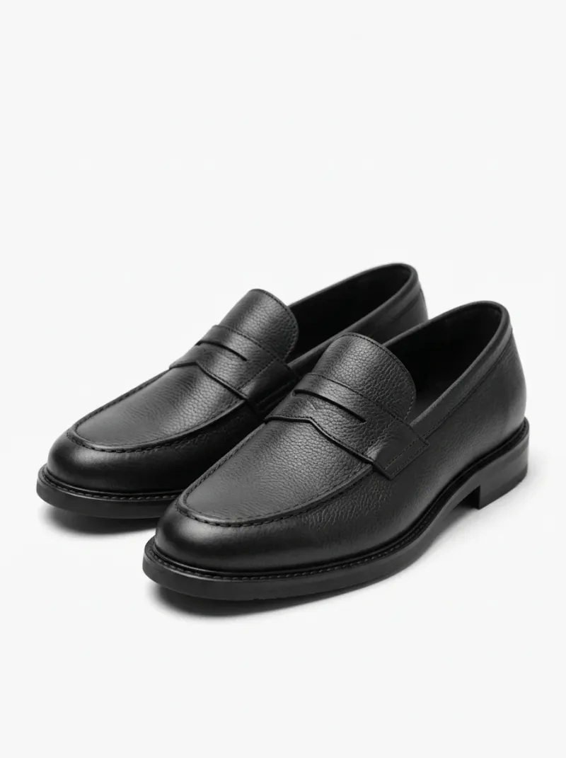 Mocassin cuir business homme élégant