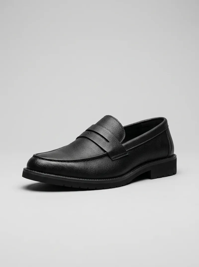 Mocassin cuir business homme élégant