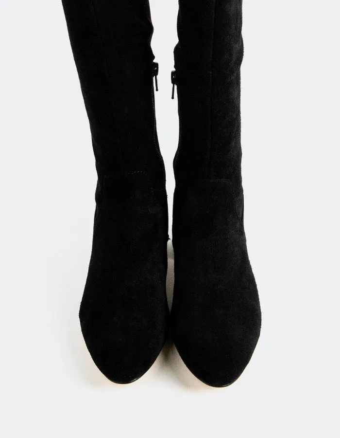 Joanie Black Suede