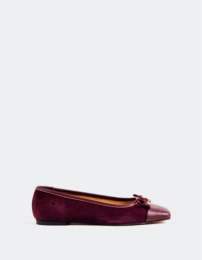 Suki Burgundy Suede